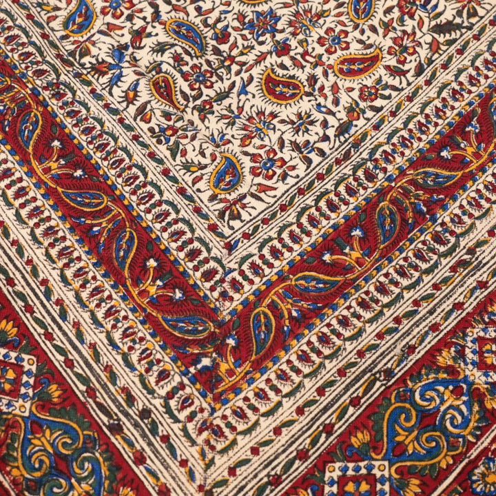 ペルシャ更紗・ガラムカール 200x130cm（イラン手染布）