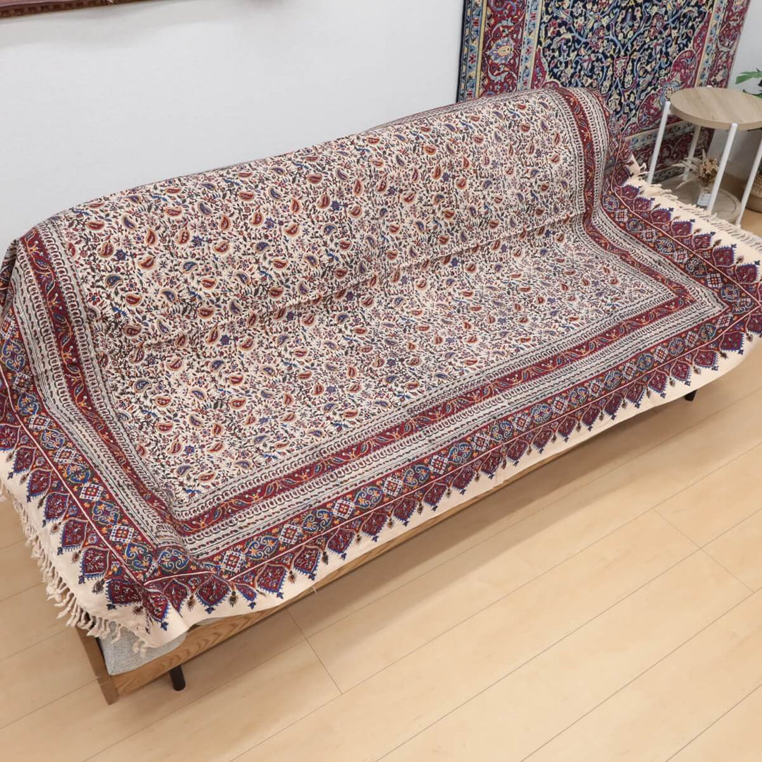 ペルシャ更紗・ガラムカール 200x130cm（イラン手染布）