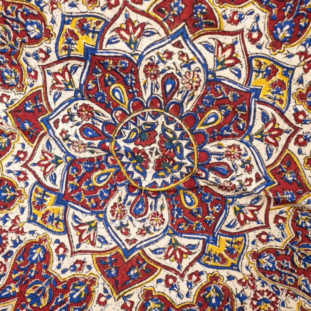 ペルシャ更紗・ガラムカール 200x130cm（イラン手染布）