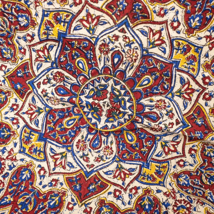 ペルシャ更紗・ガラムカール 200x130cm（イラン手染布）