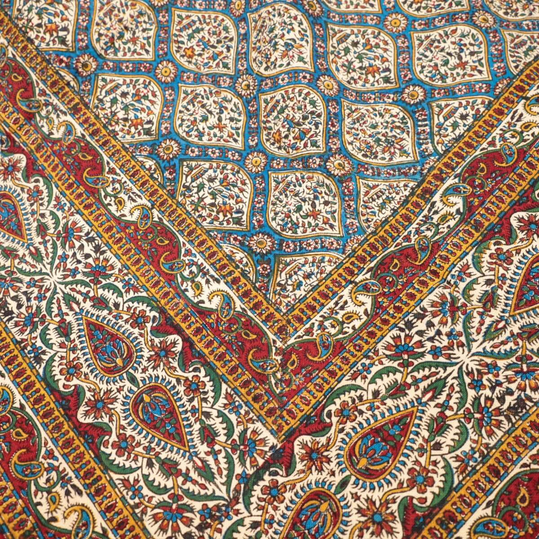 ペルシャ更紗 ガラムカール 200x130cm クラシックヴィンテージ 一点もの マルチクロス（テーブル／ソファ対応）