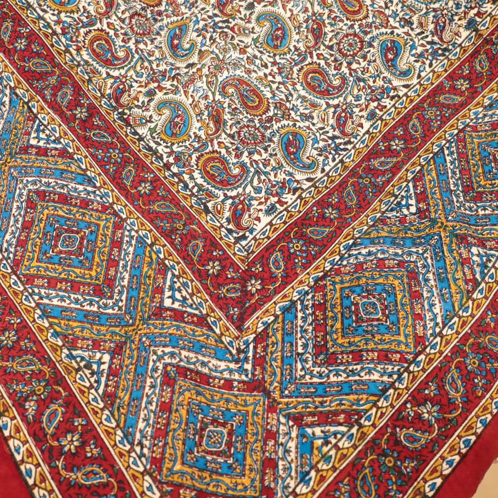 ペルシャ更紗 ガラムカール 200x130cm クラシックヴィンテージ 一点もの マルチクロス（テーブル／ソファ対応）