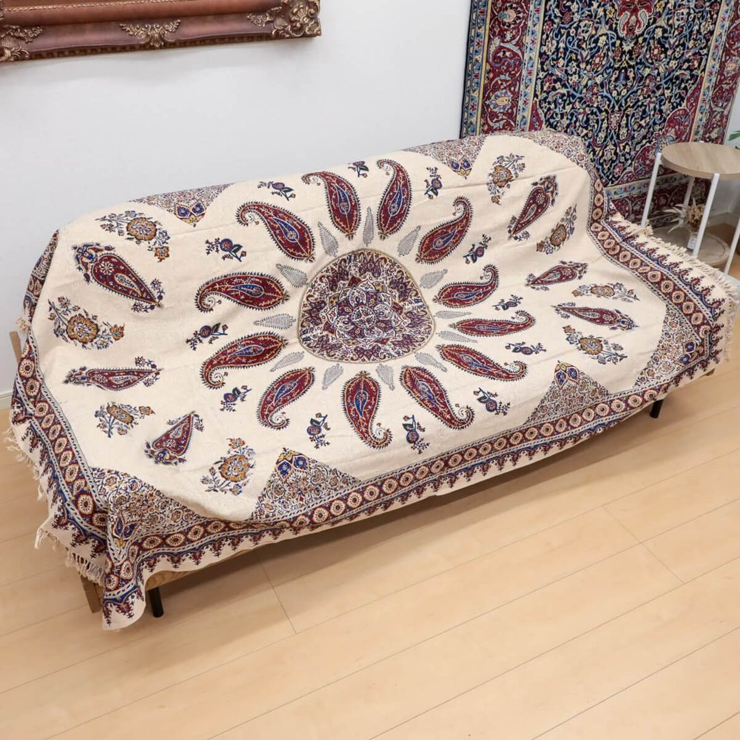 ペルシャ更紗・ガラムカール 200x130cm（イラン手染布）