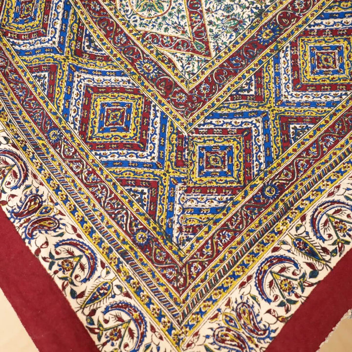 ペルシャ更紗 ガラムカール 200x130cm クラシックヴィンテージ 一点もの マルチクロス（テーブル／ソファ対応）