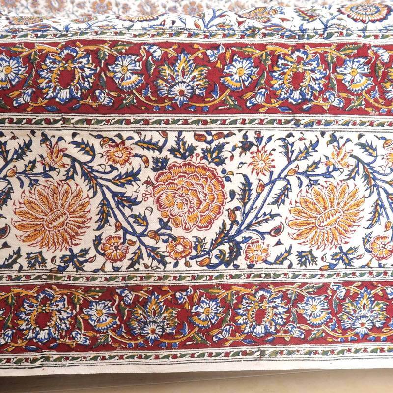 ペルシャ更紗・ガラムカール（イラン手染布）280×180cm(GC-2809