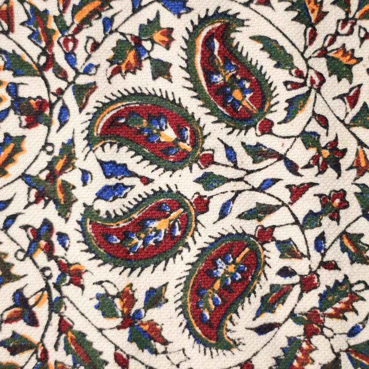 ペルシャ更紗・ガラムカール（イラン手染布）　40×40cm（GS-403）※メール便無料