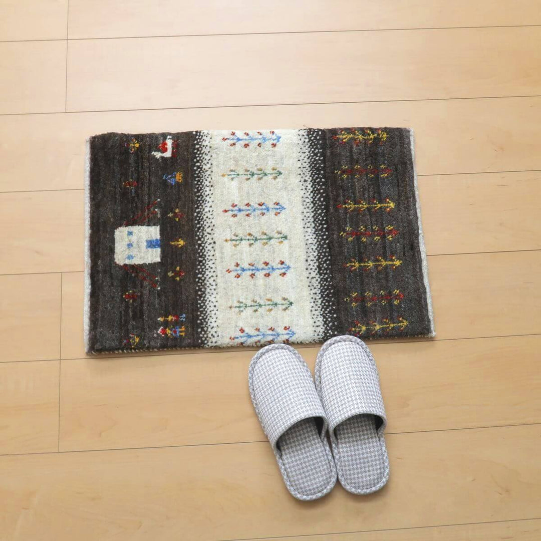 【セミオーダー受付中】  サイズ変更OK　カラー変更OK イラン　シラーズ産　ギャッベ 　（hc-11021）