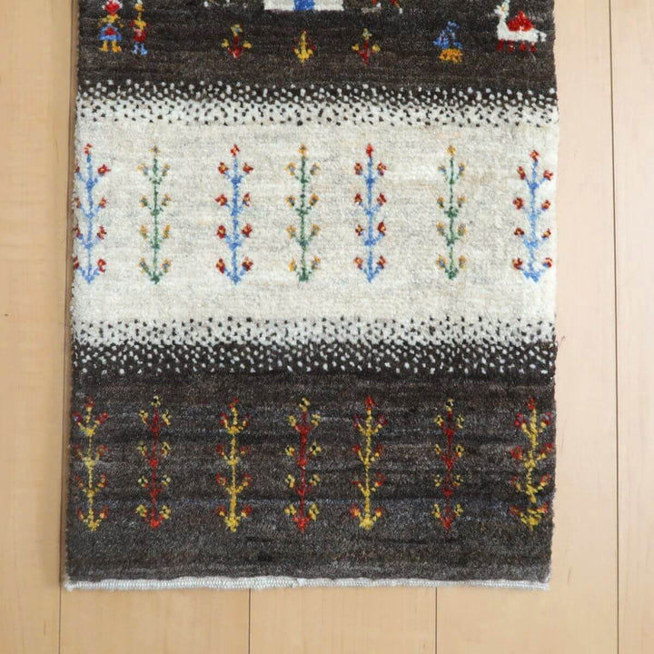 【セミオーダー受付中】  サイズ変更OK　カラー変更OK イラン　シラーズ産　ギャッベ 　（hc-11021）