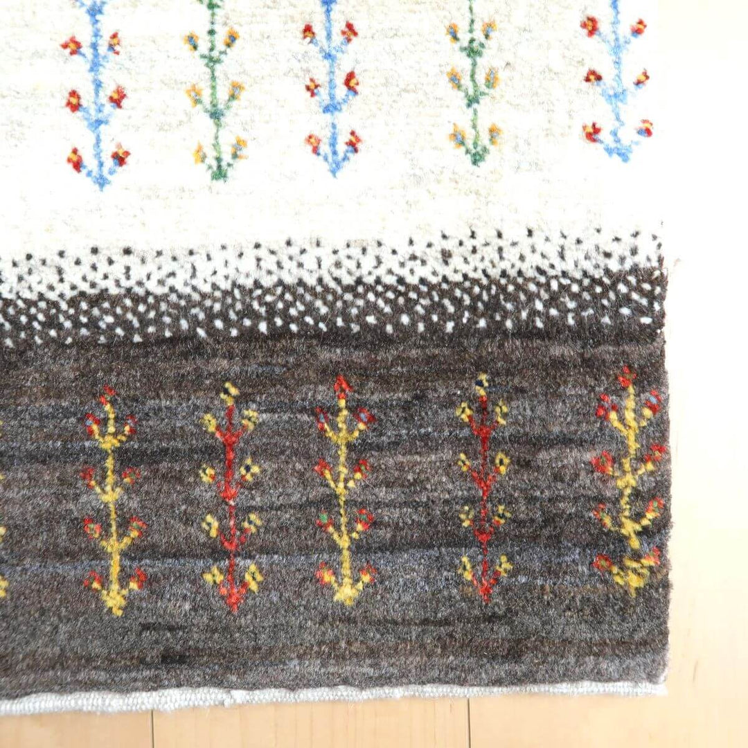 【セミオーダー受付中】  サイズ変更OK　カラー変更OK イラン　シラーズ産　ギャッベ 　（hc-11021）