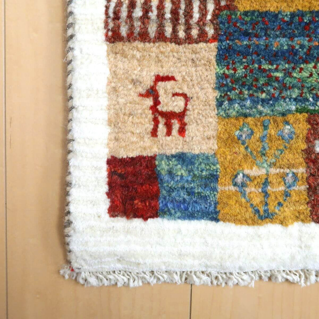 【セミオーダー受付中】  サイズ変更OK　カラー変更OK イラン　シラーズ産　ギャッベ 　（hc-11022）