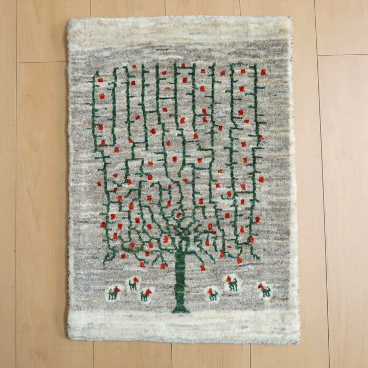 【セミオーダー受付中】  サイズ変更OK　カラー変更OK イラン　シラーズ産　ギャッベ 　（hc-11028）