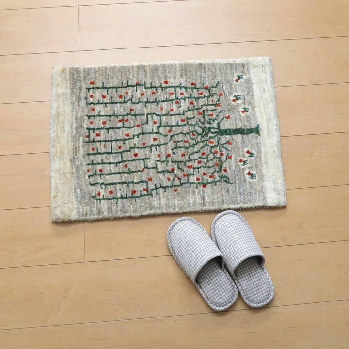 【セミオーダー受付中】  サイズ変更OK　カラー変更OK イラン　シラーズ産　ギャッベ 　（hc-11028）