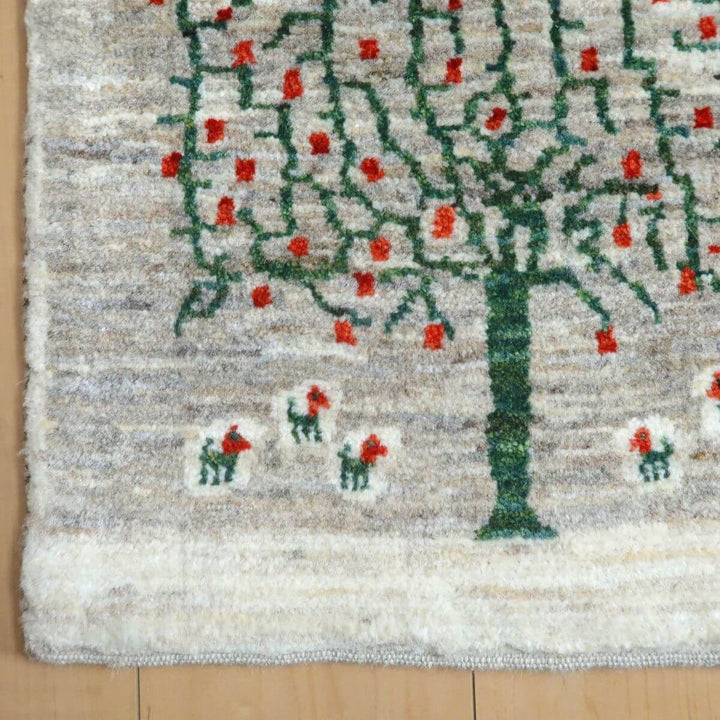 【セミオーダー受付中】  サイズ変更OK　カラー変更OK イラン　シラーズ産　ギャッベ 　（hc-11028）