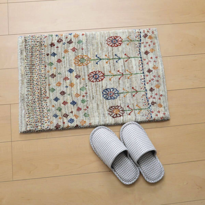 【セミオーダー受付中】  サイズ変更OK　カラー変更OK イラン　シラーズ産　ギャッベ 　（hc-11030）