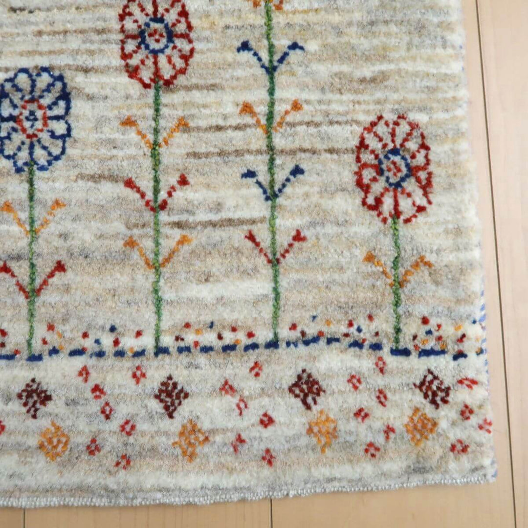 【セミオーダー受付中】  サイズ変更OK　カラー変更OK イラン　シラーズ産　ギャッベ 　（hc-11030）