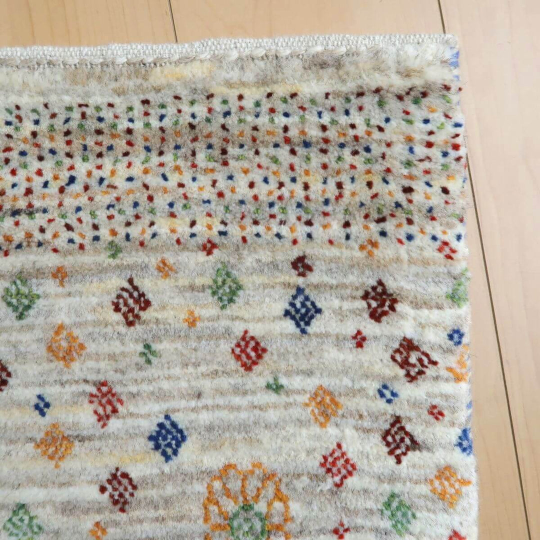 【セミオーダー受付中】  サイズ変更OK　カラー変更OK イラン　シラーズ産　ギャッベ 　（hc-11030）