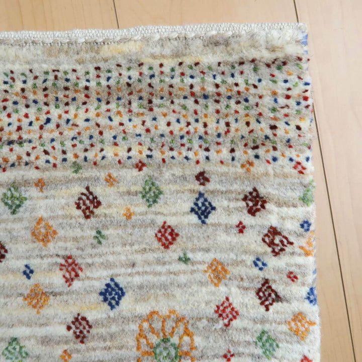 【セミオーダー受付中】  サイズ変更OK　カラー変更OK イラン　シラーズ産　ギャッベ 　（hc-11030）