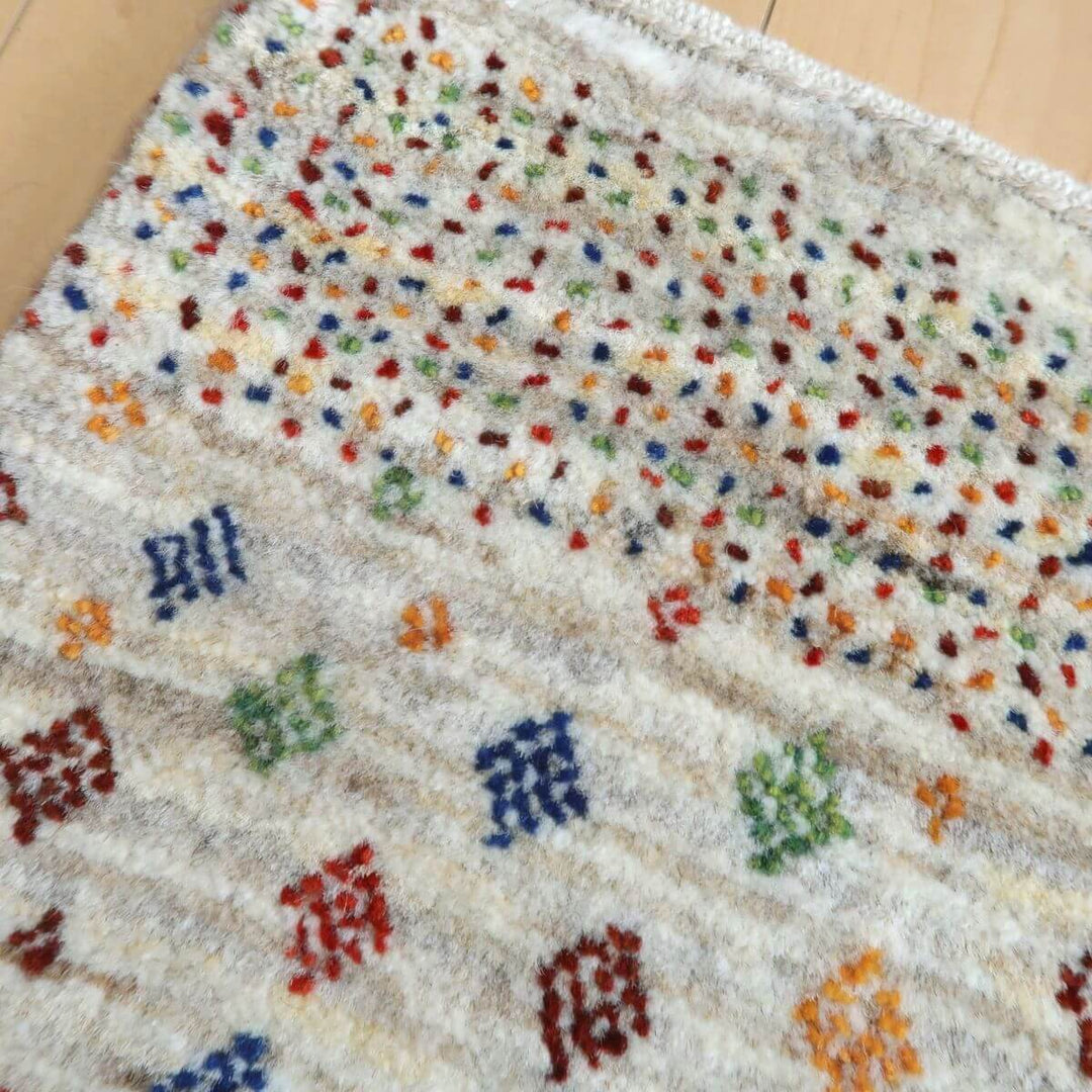 【セミオーダー受付中】  サイズ変更OK　カラー変更OK イラン　シラーズ産　ギャッベ 　（hc-11030）