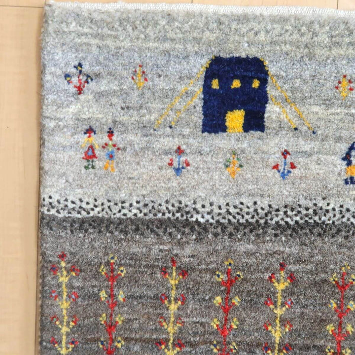 【セミオーダー受付中】  サイズ変更OK　カラー変更OK イラン　シラーズ産　ギャッベ 　（hc-11032）