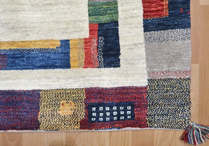 プレミアムギャッベ／ルリバフ 199×115cm（HL-103）