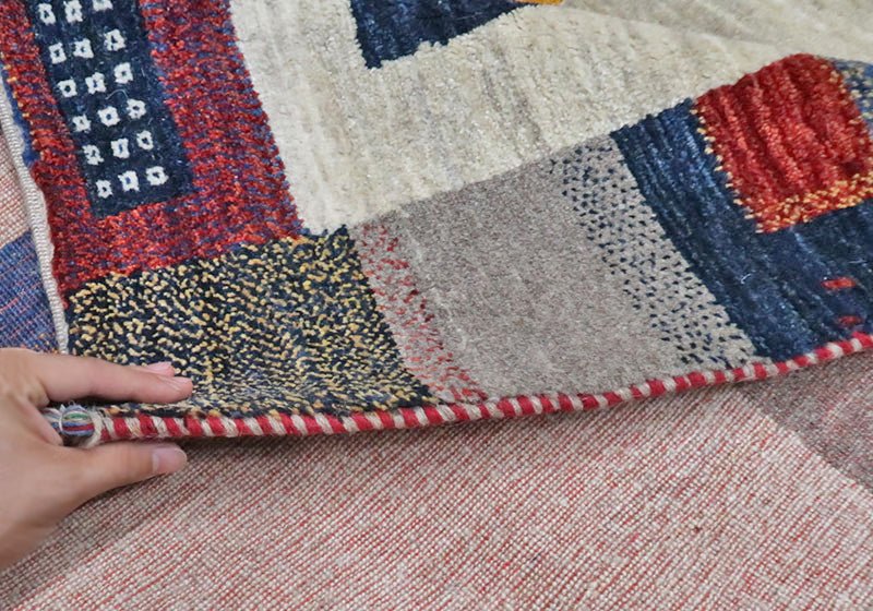 プレミアムギャッベ／ルリバフ 199×115cm（HL-103）