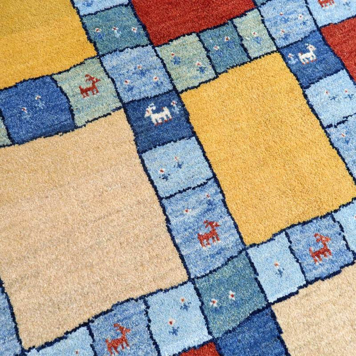 プレミアムギャッベ／カシュクリ 200×144cm（HL-10866）