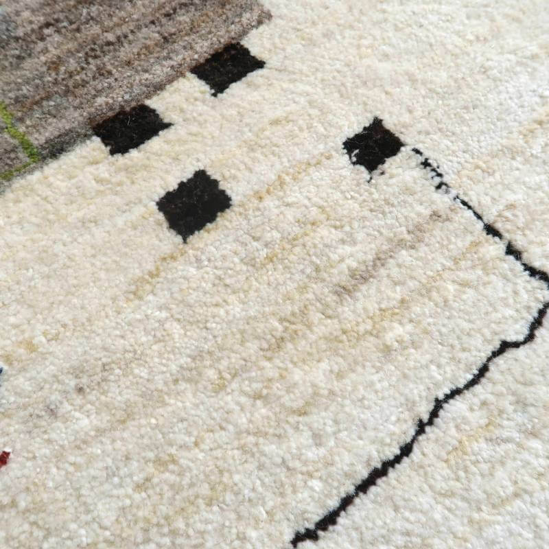 プレミアムギャッベ／カシュクリ 199×138cm（HL-10871）