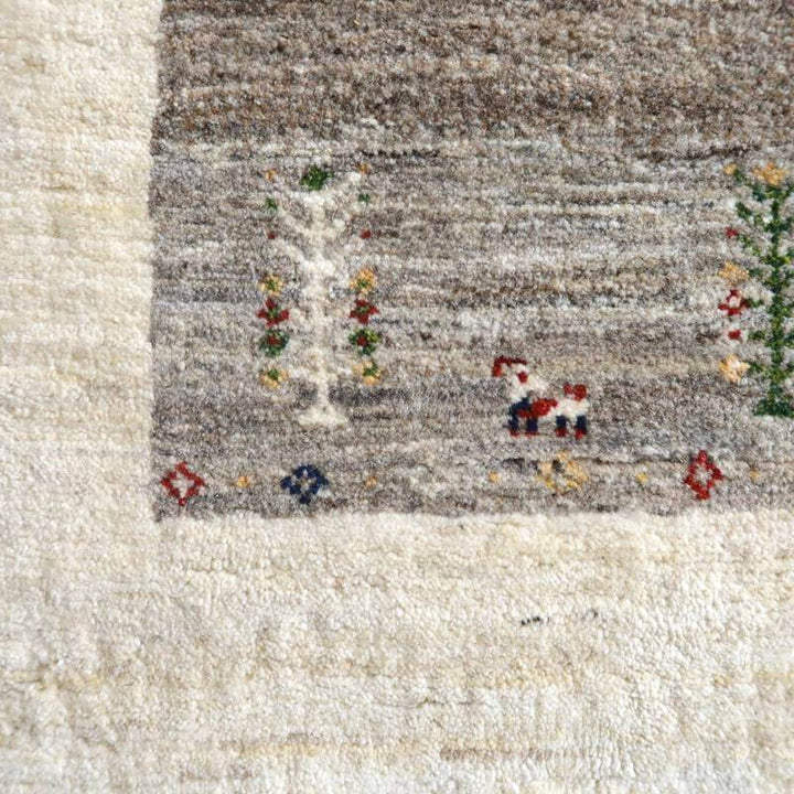 【セミオーダー受付中】  サイズ変更OK　カラー変更OK イラン　シラーズ産　ギャッベ 　（hl-10876）