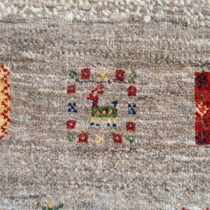 【セミオーダー受付中】  サイズ変更OK　カラー変更OK イラン　シラーズ産　ギャッベ 　（hl-10876）