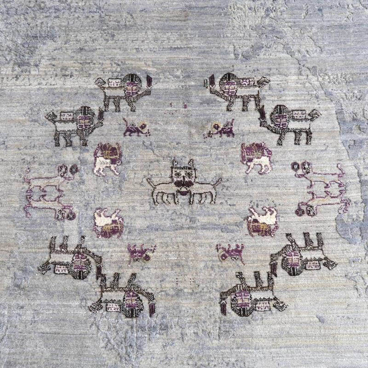 プレミアムギャッベ／ルリバフ 203×152cm（HL-10892）