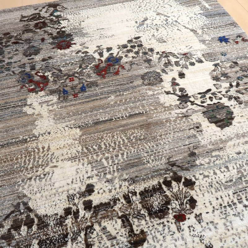 プレミアムギャッベ／ルリバフ 196×147cm（HL-10893）