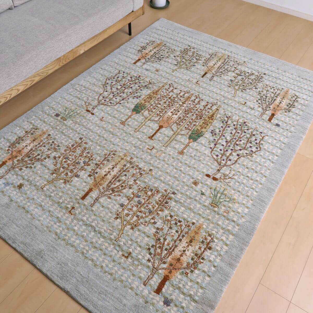 プレミアムギャッベ,カシュクリ,238×167cm,高級手織りウール
