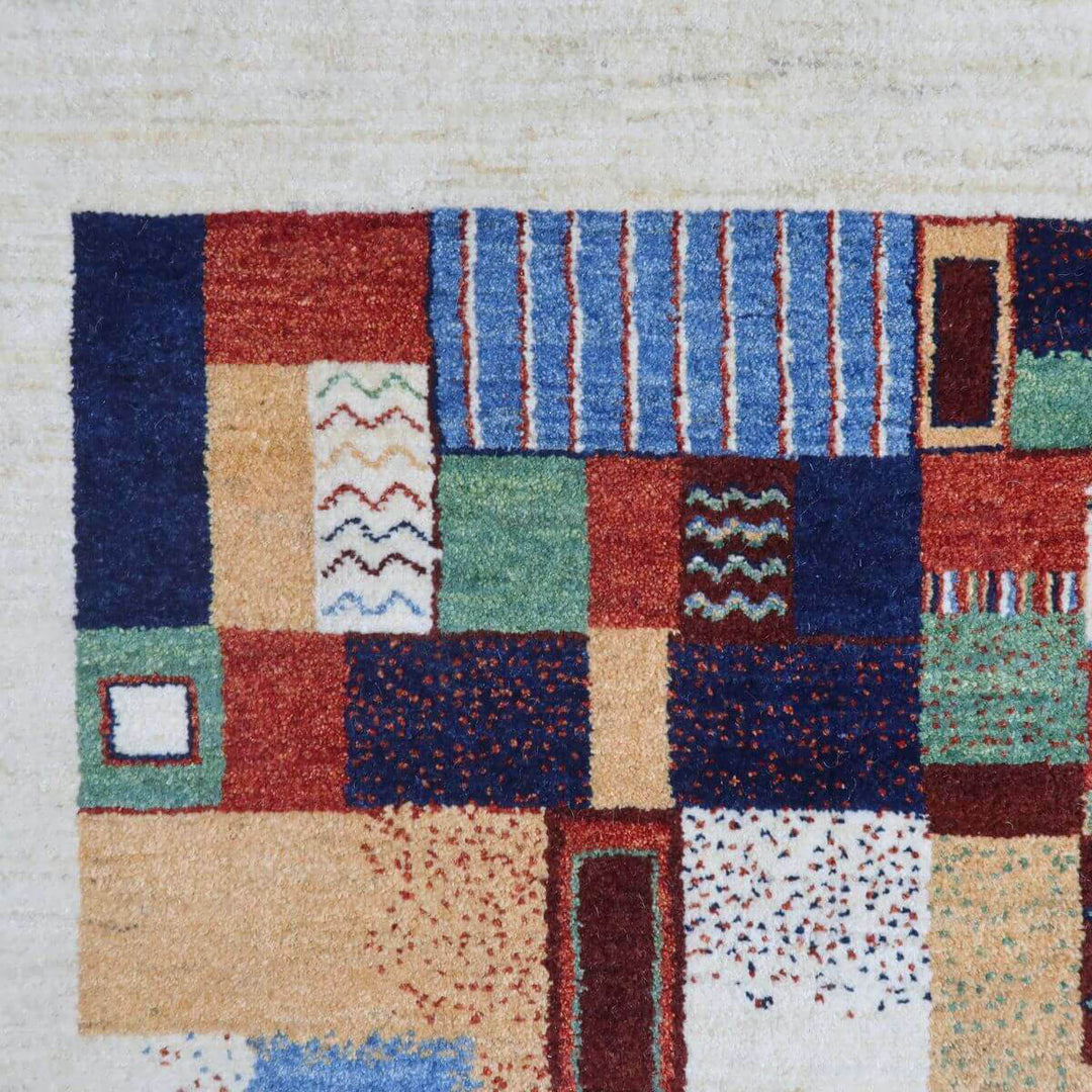 【セミオーダー受付中】  サイズ変更OK　カラー変更OK イラン　シラーズ産　ギャッベ 　（hl-11118）