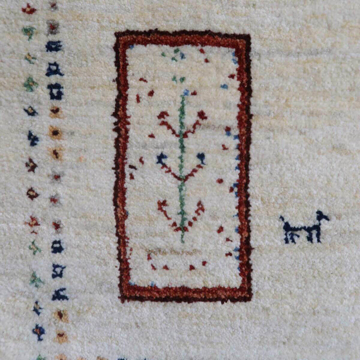 【セミオーダー受付中】  サイズ変更OK　カラー変更OK イラン　シラーズ産　ギャッベ 　（hl-11118）