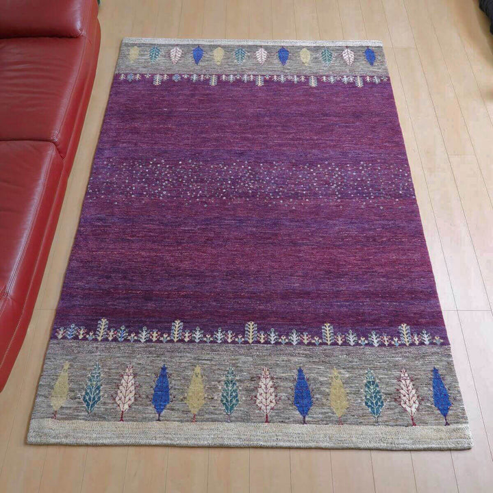 【セミオーダー受付中】  サイズ変更OK　カラー変更OK イラン　シラーズ産　ギャッベ 　（hl-11123）