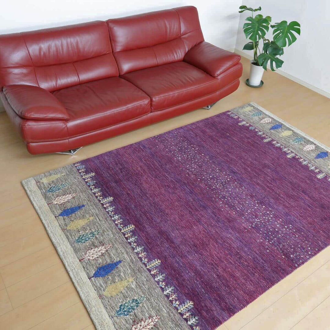 【セミオーダー受付中】  サイズ変更OK　カラー変更OK イラン　シラーズ産　ギャッベ 　（hl-11123）