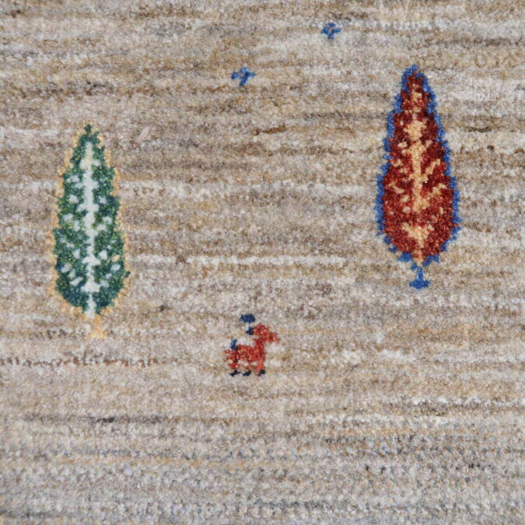 【セミオーダー受付中】  サイズ変更OK　カラー変更OK イラン　シラーズ産　ギャッベ 　（hl-11124）