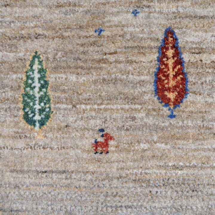 【セミオーダー受付中】  サイズ変更OK　カラー変更OK イラン　シラーズ産　ギャッベ 　（hl-11124）