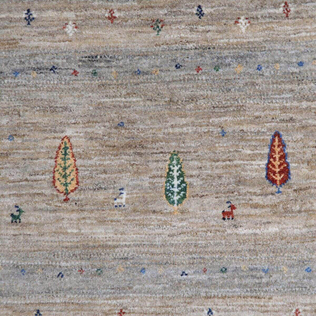 【セミオーダー受付中】  サイズ変更OK　カラー変更OK イラン　シラーズ産　ギャッベ 　（hl-11124）