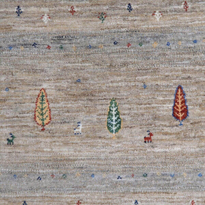 【セミオーダー受付中】  サイズ変更OK　カラー変更OK イラン　シラーズ産　ギャッベ 　（hl-11124）