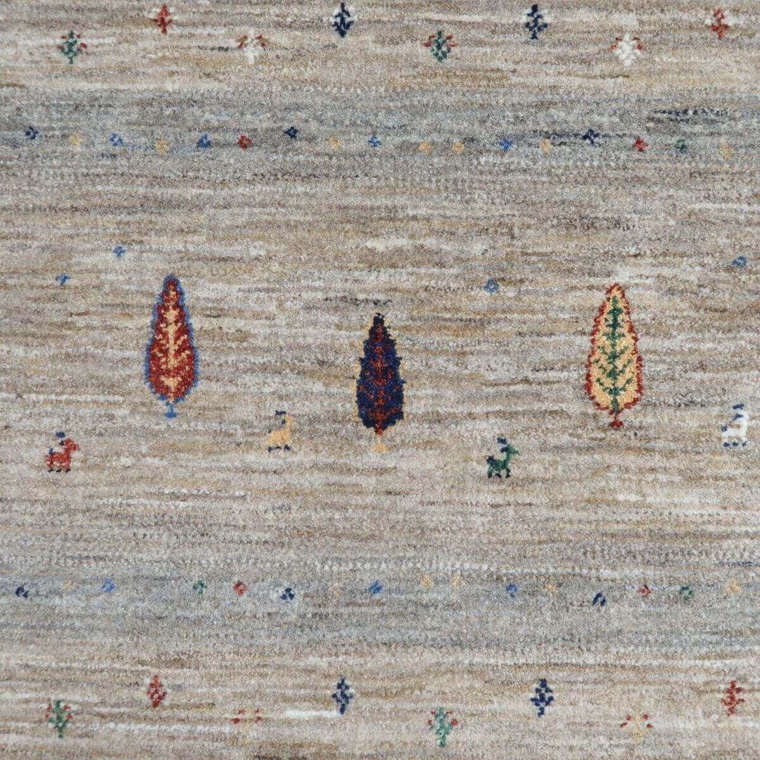 【セミオーダー受付中】  サイズ変更OK　カラー変更OK イラン　シラーズ産　ギャッベ 　（hl-11124）