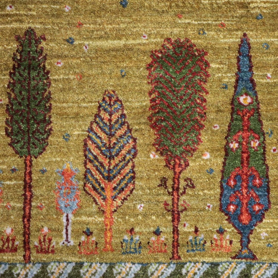 【セミオーダー受付中】  サイズ変更OK　カラー変更OK イラン　シラーズ産　ギャッベ 　（hl-11791）