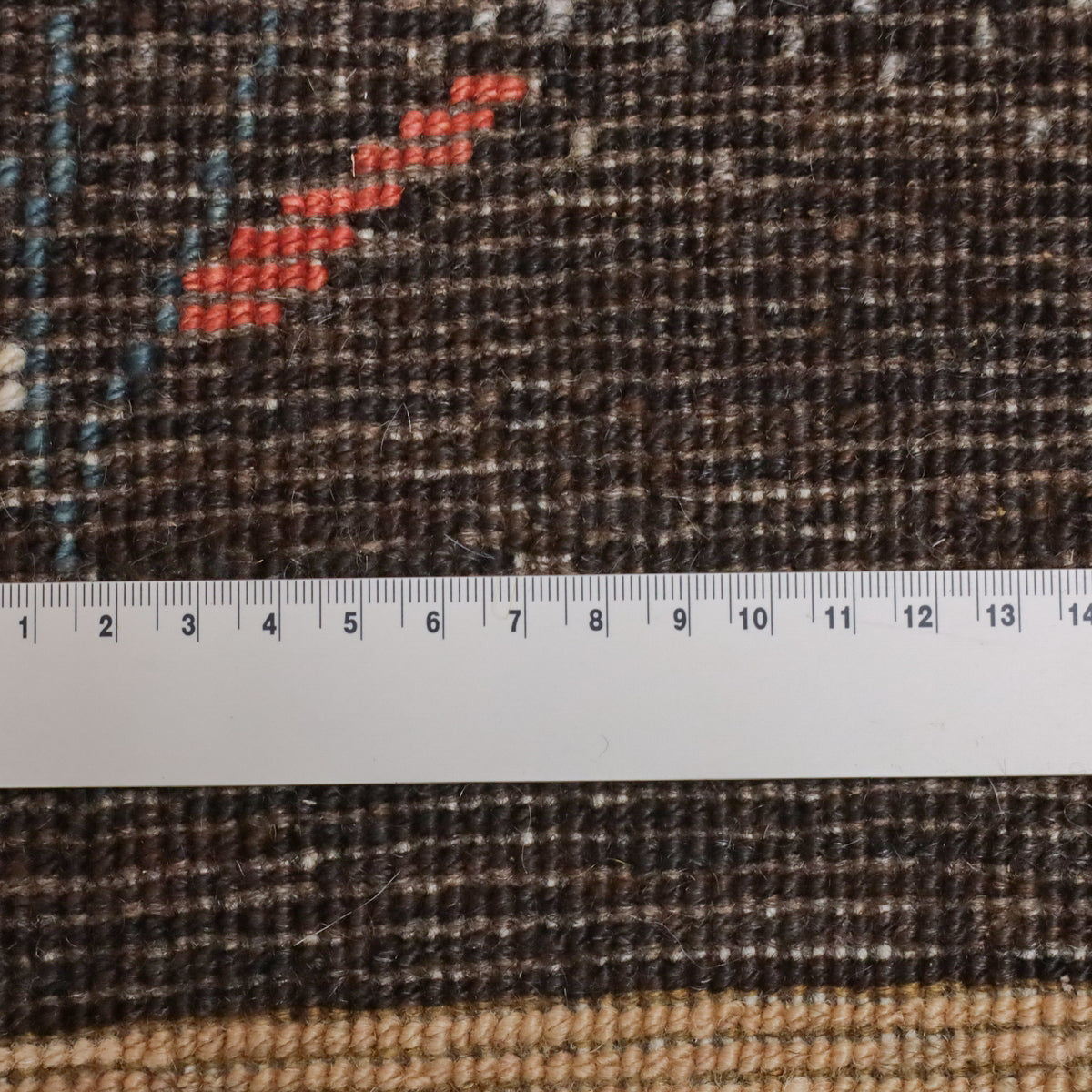 プレミアムギャッベ,リーズバフ,ラグ,199×203cm,手織り,ウール