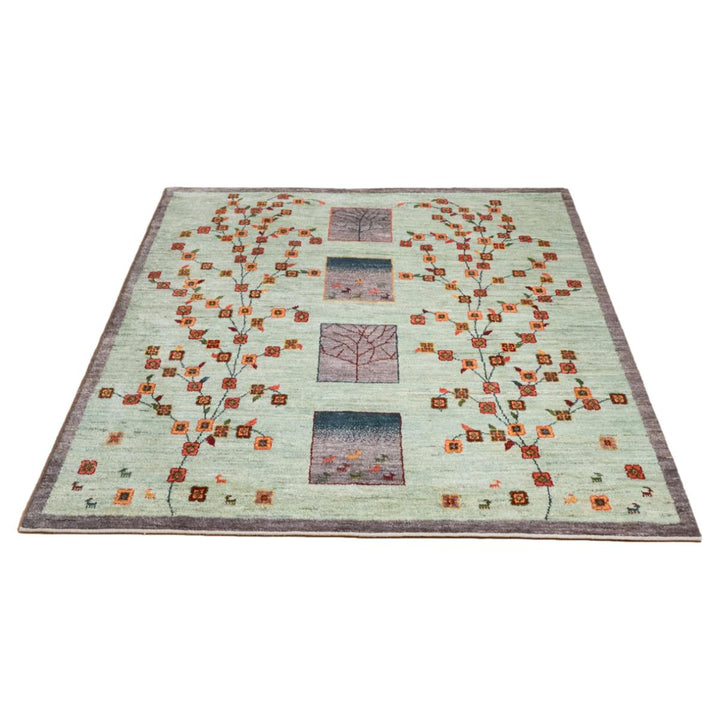 【セミオーダー受付中】  サイズ変更OK　カラー変更OK イラン　シラーズ産　ギャッベ 　（hl-12042）