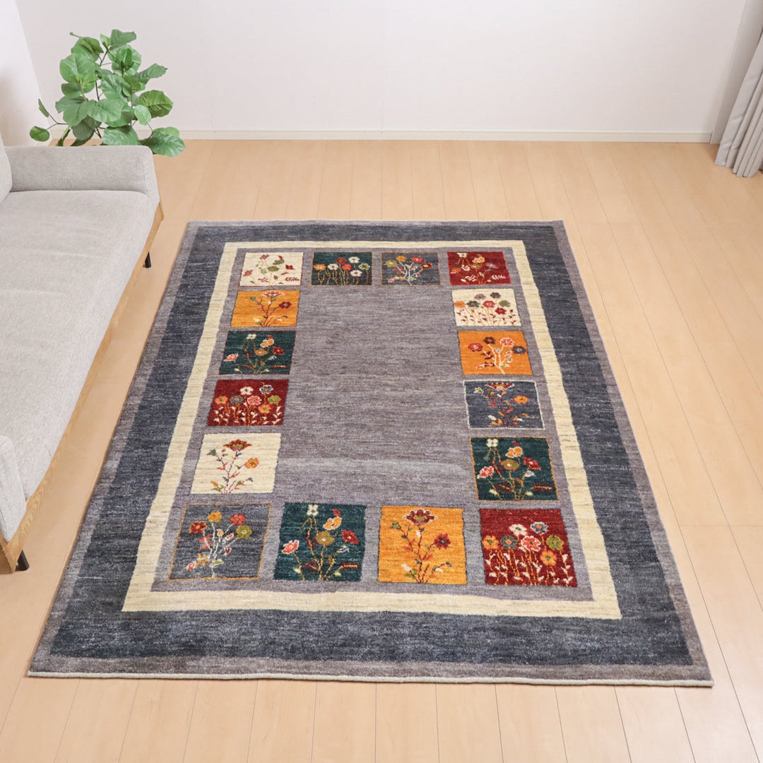 【オーダーメイド受付中】イラン　シラーズ産　ギャッベ 　（hl-12046）