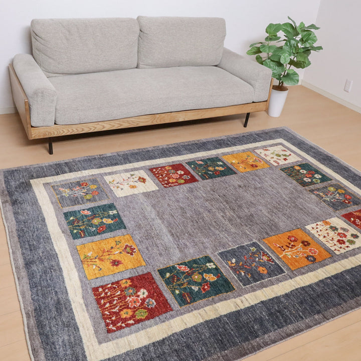 【オーダーメイド受付中】イラン　シラーズ産　ギャッベ 　（hl-12046）