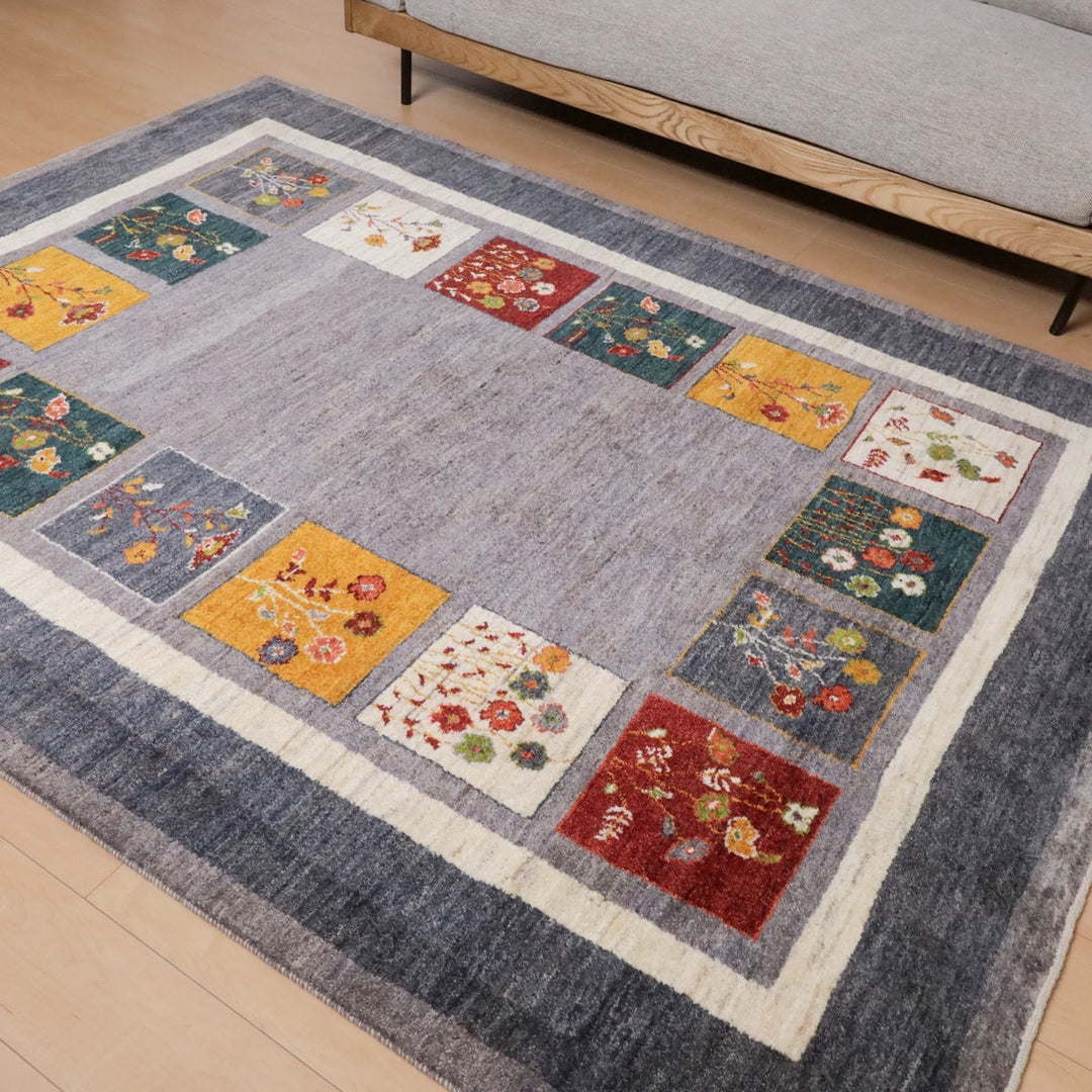 【オーダーメイド受付中】イラン　シラーズ産　ギャッベ 　（hl-12046）