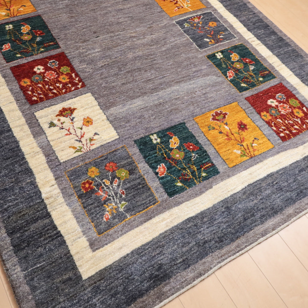 【オーダーメイド受付中】イラン　シラーズ産　ギャッベ 　（hl-12046）