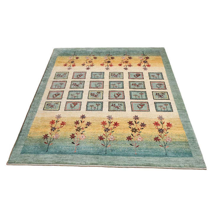 【セミオーダー受付中】  サイズ変更OK　カラー変更OK イラン　シラーズ産　ギャッベ 　（hl-12050）