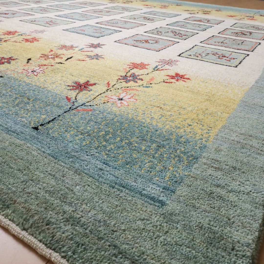 【セミオーダー受付中】  サイズ変更OK　カラー変更OK イラン　シラーズ産　ギャッベ 　（hl-12050）